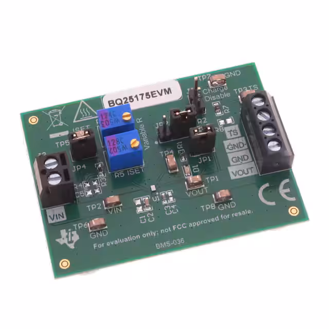 BQ25175EVM Texas Instruments  Cartes et kits d'évaluation et de démonstration